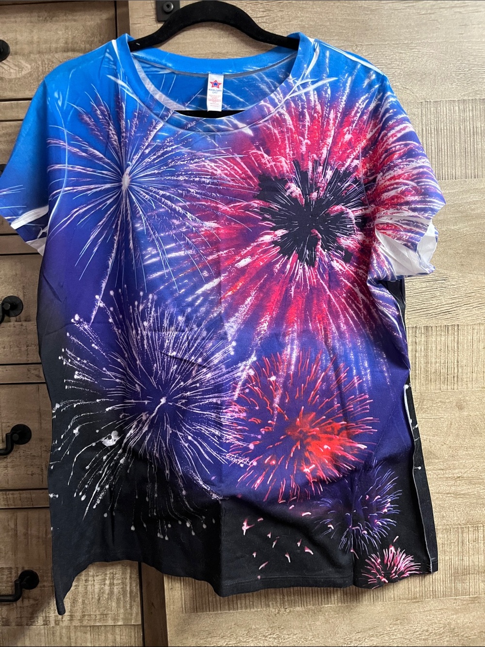 Fireworks Graphic Tee - Blue & Purple